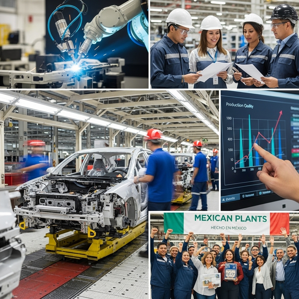 Resultados de mejora continua en plantas automotrices